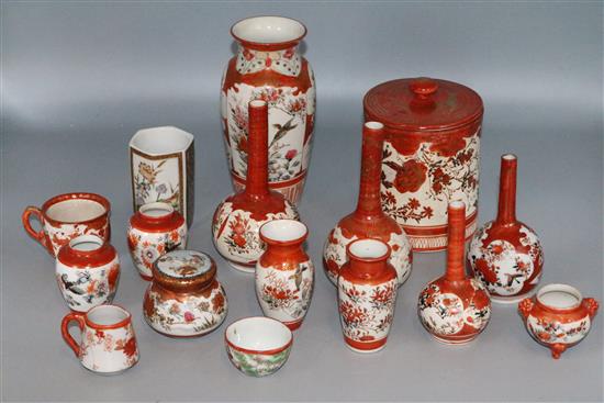 Collection of Kutani ceramics